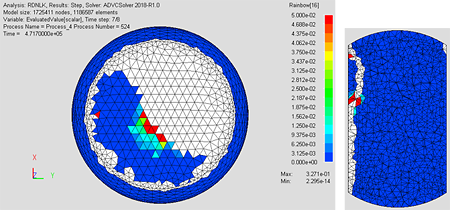 ADVENTURECluster はんだボール(き裂の状態)イメージ画像 アンダーフィル無し