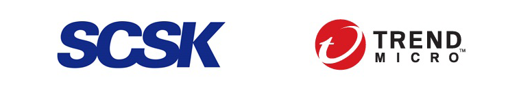 SCSKロゴ、TREND MICROロゴ