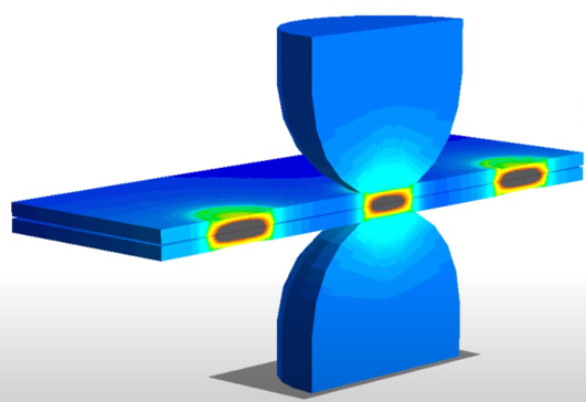 3D複数打点のシミュレーション画像