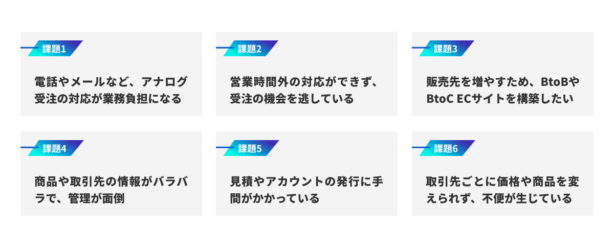 よくあるBtoBビジネスの課題