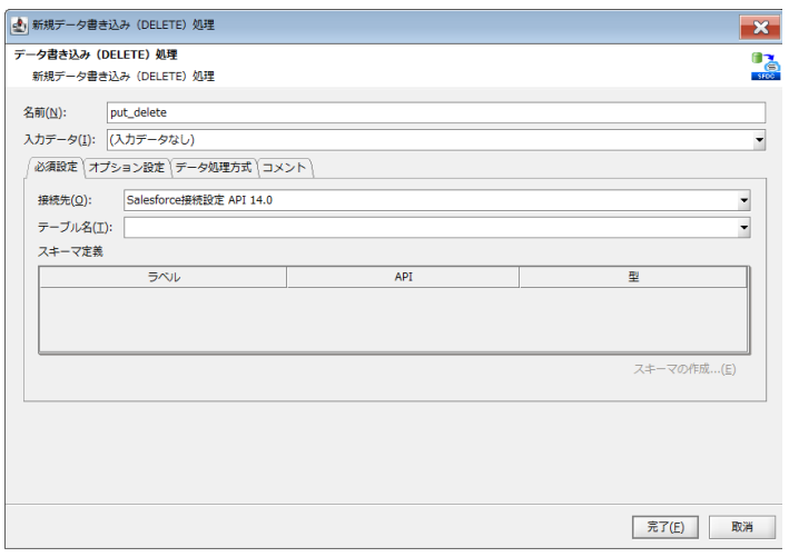 データ書き込み（DELETE）処理
