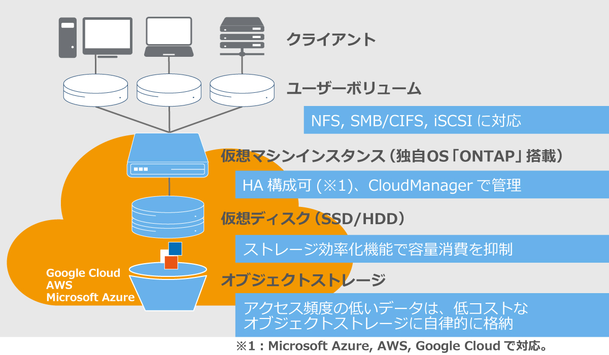図3 NetApp CVOの概要