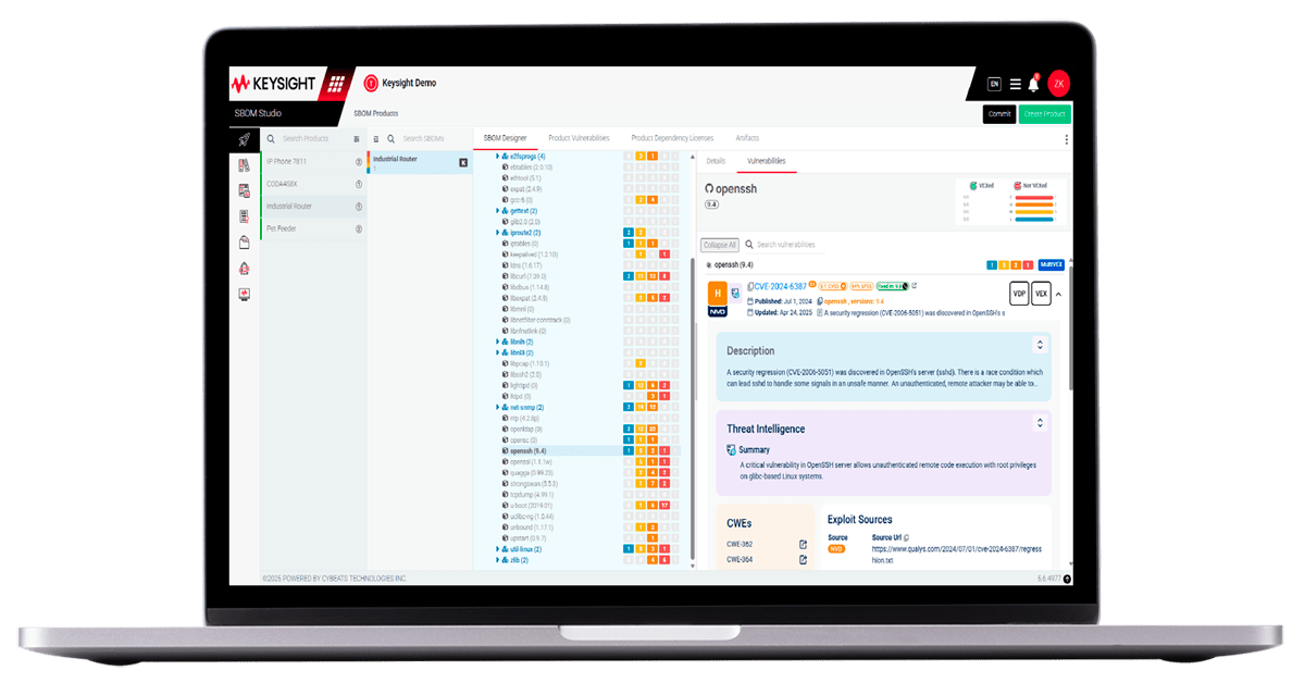 SBOM Studio画面イメージ