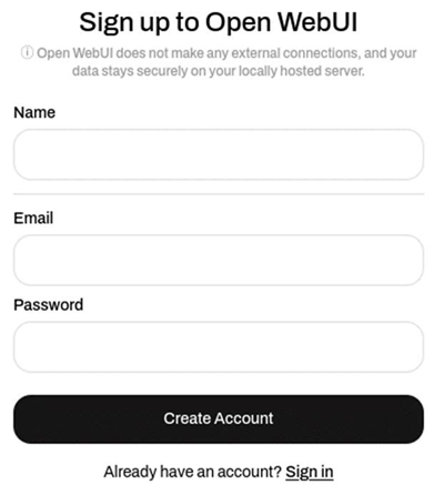 [Sign up]をクリックして、アカウントを作成してログインします。