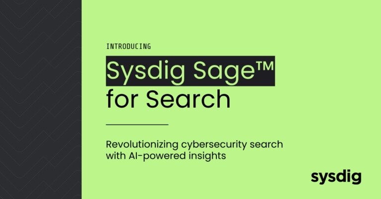 サイバーセキュリティ検索を革新する Sysdig Sage™