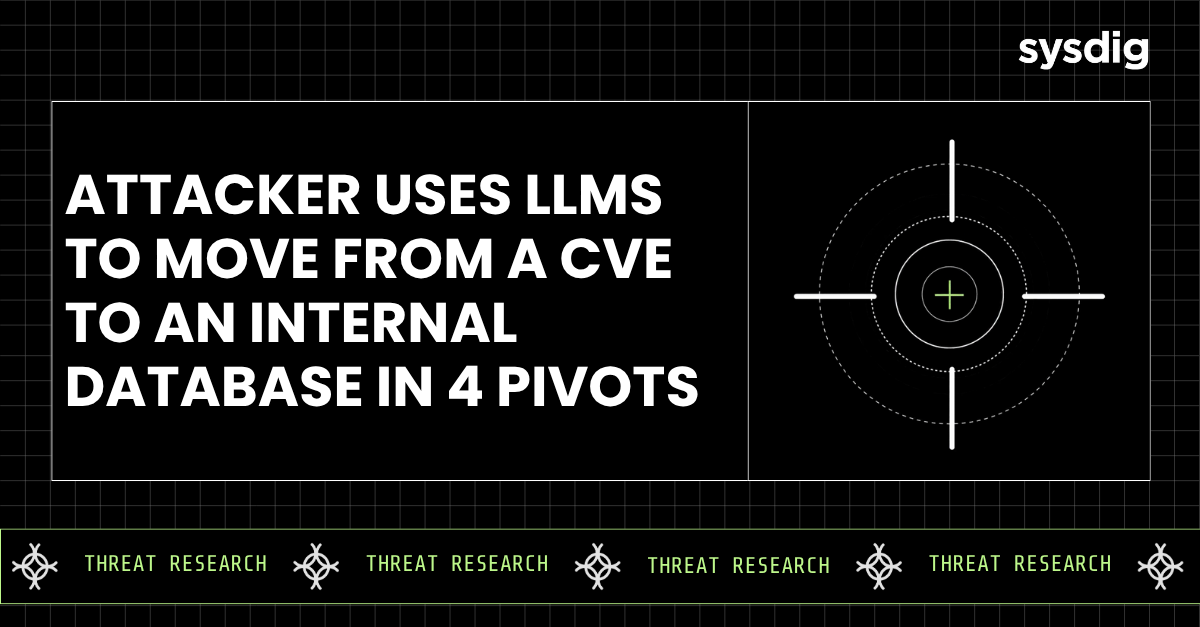 AIエージェントがハンドルを握る：攻撃者がLLMを使ってCVEから内部データベースまで4回のピボットで到達した手口