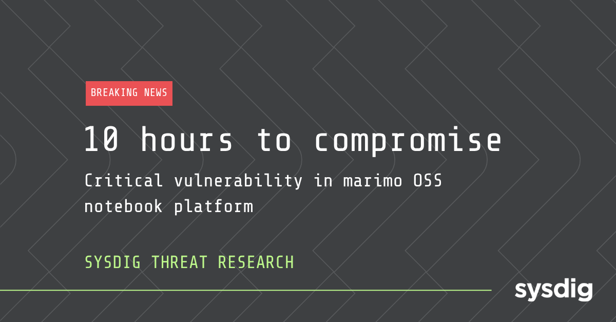 Marimo OSS PythonノートブックのRCE：公開から悪用まで10時間未満